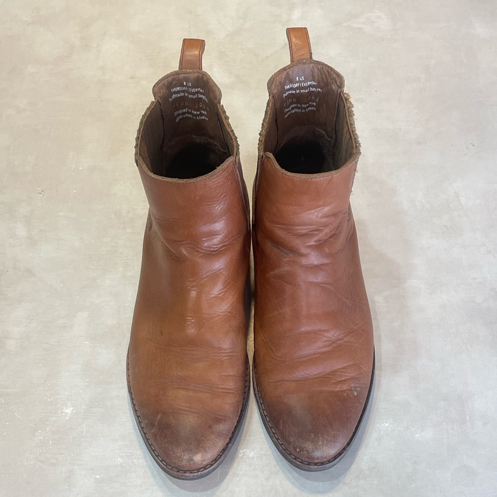 Women’s Thursday I everyday Tan Leather Boots. 8